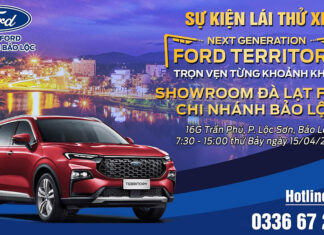 Bảo Lộc: Chương trình giới thiệu sản phẩm và lái thử xe Ford Territory 2023