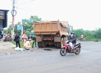 Bảo Lộc: Va chạm với xe ben, người đi xe máy tử vong