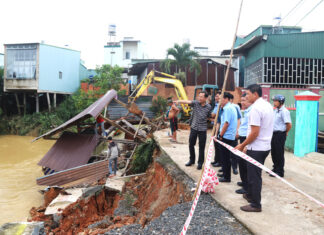 Bảo Lộc: Sạt lở suối Đại Lào uy hiếp nhiều hộ dân