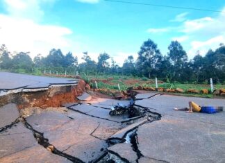 Bảo Lộc: Mạo hiểm lưu thông qua điểm sụt lún trên đường tránh phía Nam khiến 1 người bị thương