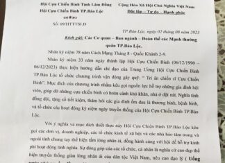 Bảo Lộc: Làm giả văn bản Hội Cựu chiến binh để kêu gọi tài trợ kinh phí