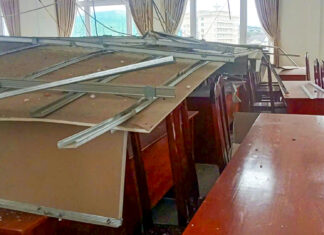 Đà Lạt: Sập la phông ở một trường học khiến phụ huynh và học sinh lo lắng