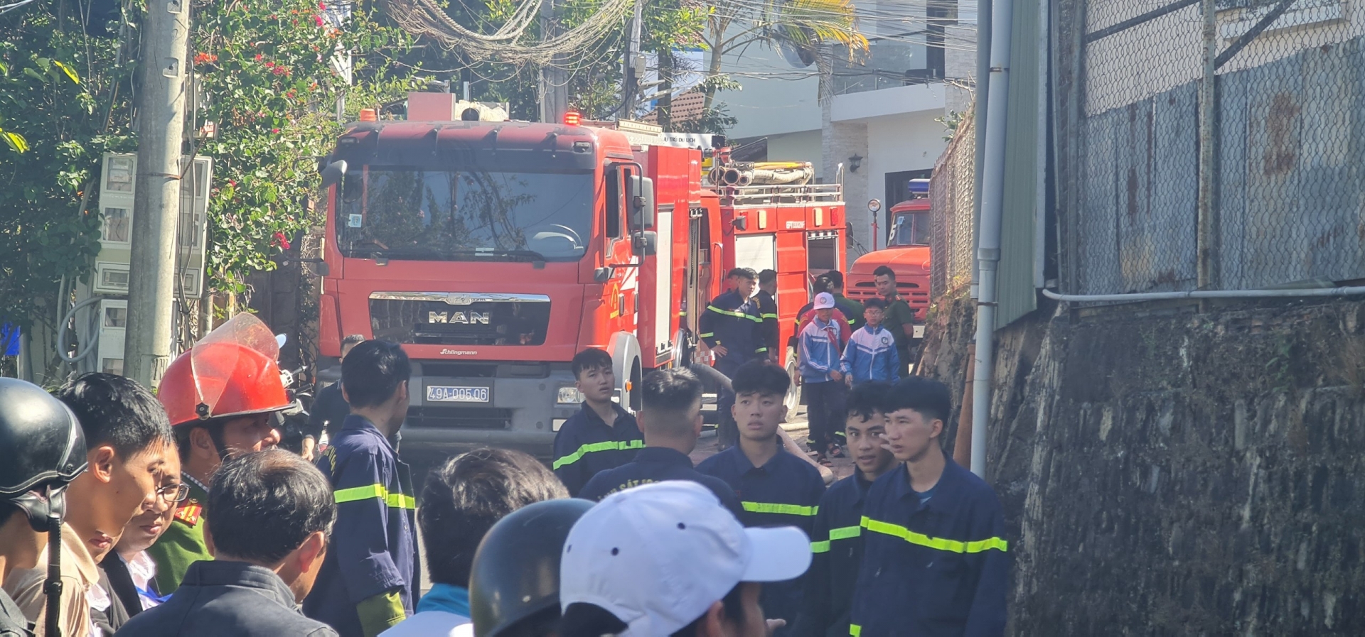 Đà Lạt: Cháy nhà từ đường trên đường Hùng Vương