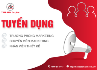 HONDA Tâm Anh tuyển dụng nhân sự phòng Marketing
