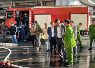 Dập tắt kịp thời đám cháy trong khu chợ Đà Lạt