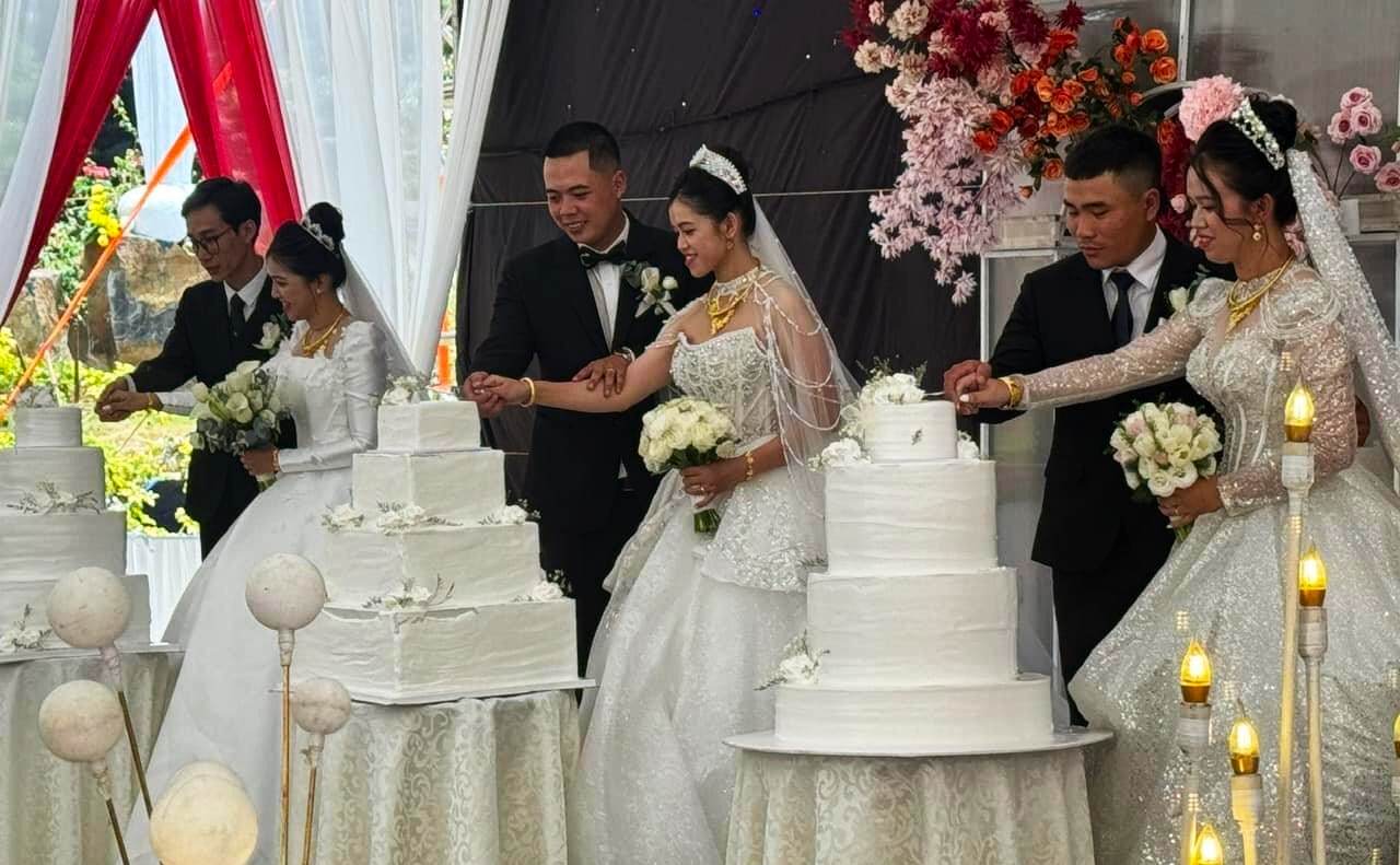 Bảo Lộc: Một gia đình tổ chức đám cưới “3 trong 1” cho 3 cô con gái