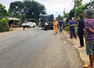 Bảo Lộc: Va chạm giữa xe đầu kéo và xe máy, 2 mẹ con thương vong