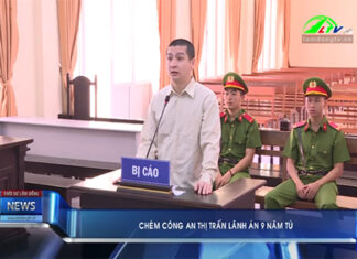 Bảo Lâm: Chém công an thị trấn lãnh án 9 năm tù