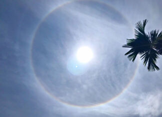 Lâm Đồng: Xuất hiện hiện tượng hào quang Mặt trời