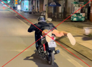 Di Linh: Răn đe, giáo dục đối tượng nằm trên yên xe điều khiển xe máy