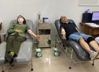 Cán bộ Công an TP Đà Lạt kịp thời hiến máu cứu người