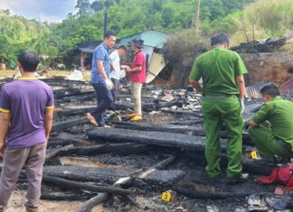 Bảo Lâm: Hỏa hoạn thiêu rụi một căn nhà