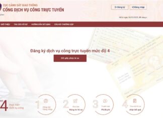 Cục CSGT vận hành trang dịch vụ công cấp đổi giấy phép lái xe