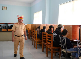 Lâm Đồng: Hơn 500 học viên tham gia kỳ sát hạch lái xe mô tô đầu tiên do công an tổ chức