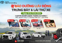 Thông báo sự kiện lái thử xe và bảo dưỡng lưu động tại khu vực Bảo Lộc