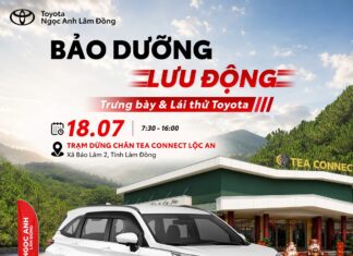 Toyota Ngọc Anh Lâm Đồng tổ chức ngày hội bảo dưỡng lưu động và lái thử xe tại Bảo Lâm 2